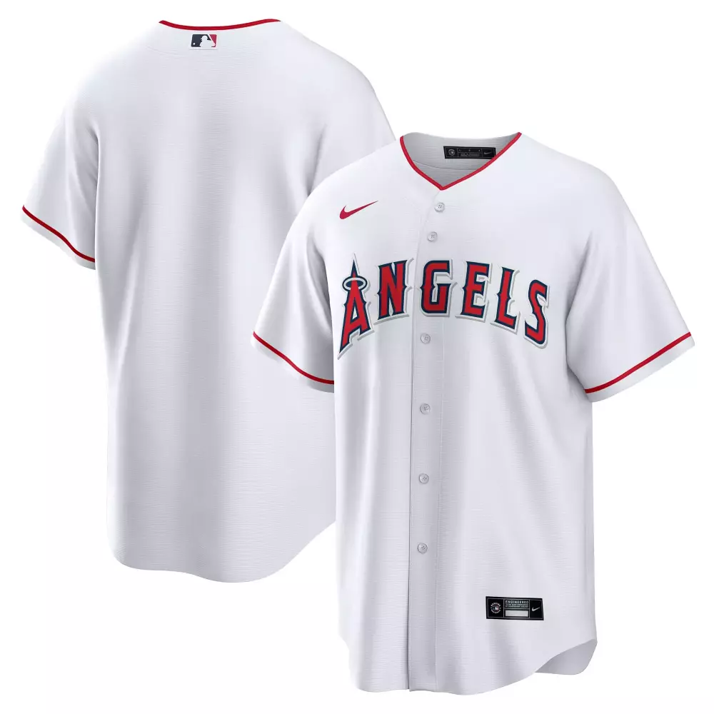 los angeles angels nike home big tall replica jersey white