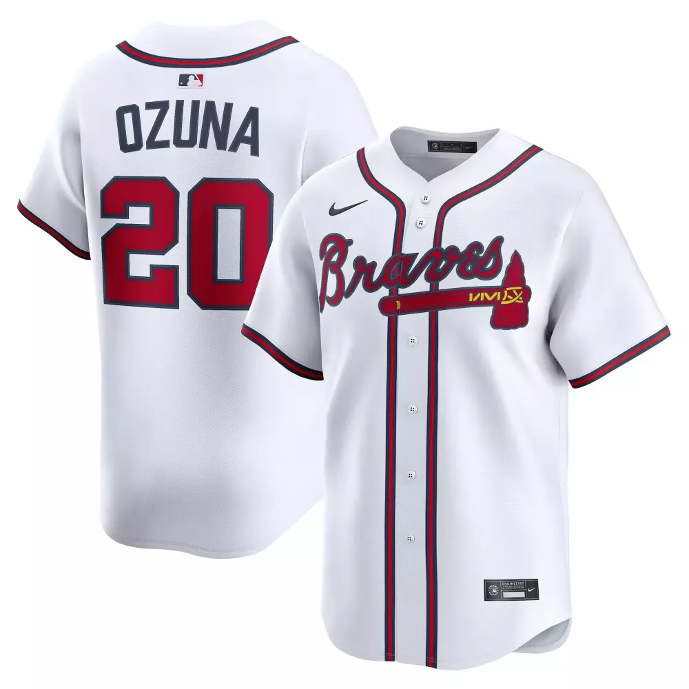 marcell ozuna atlanta braves nike home limited player jersey white