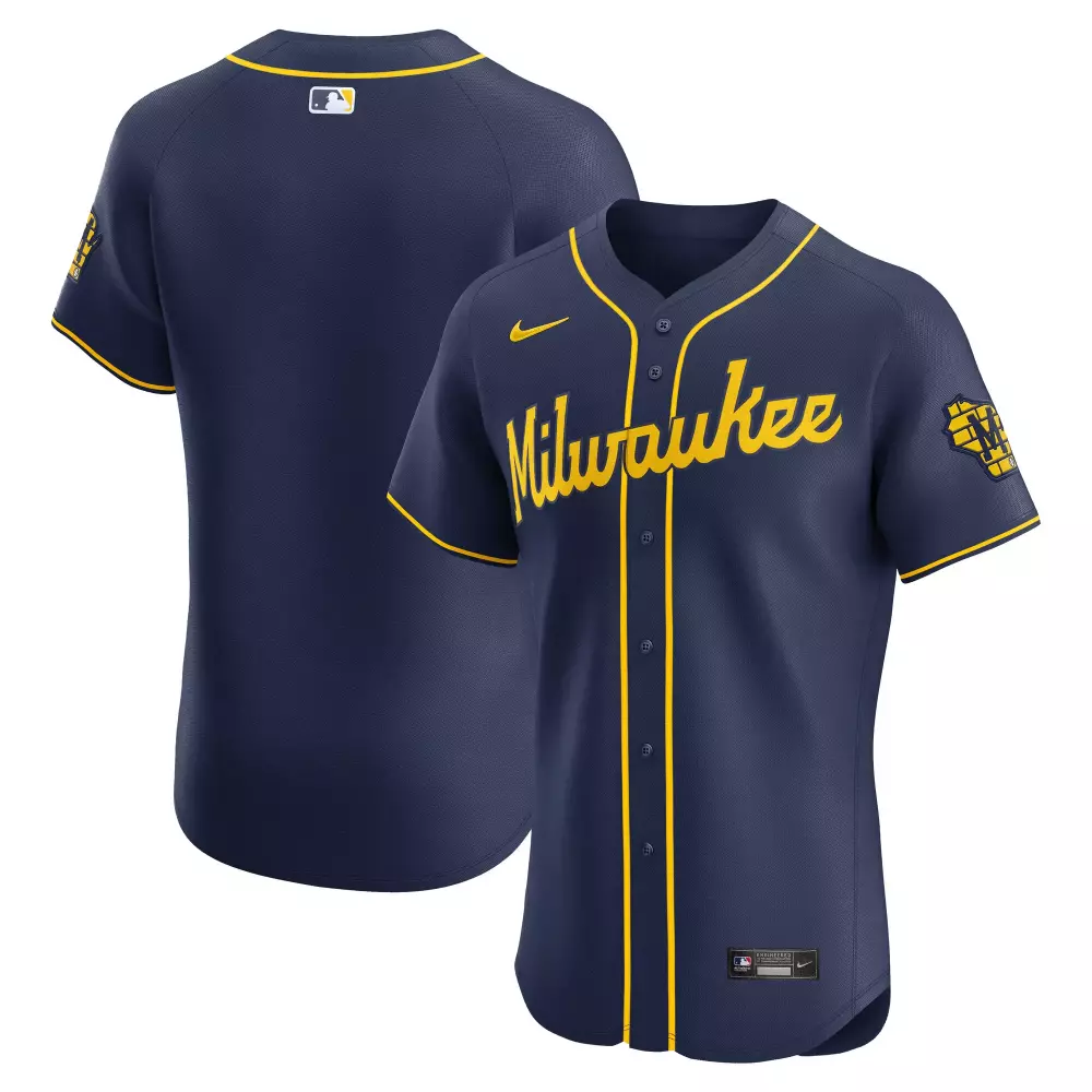 milwaukee brewers nike home elite jersey cream
