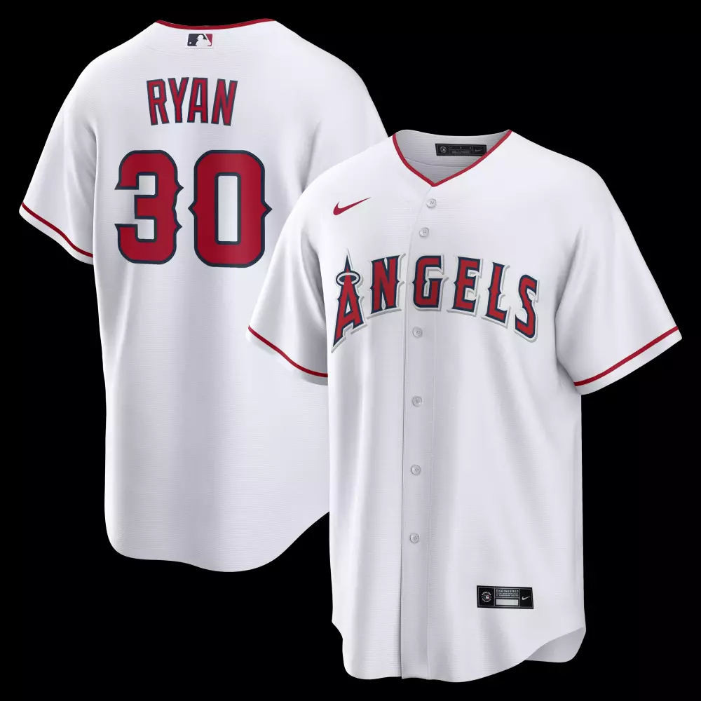 nolan ryan los angeles angels nike home retired player replica jersey white