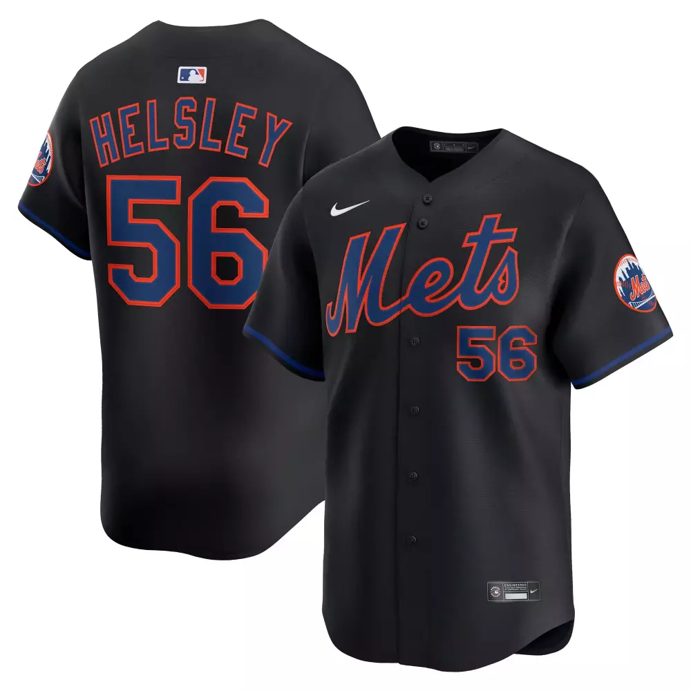 ryan helsley new york mets nike alternate limited player jersey black