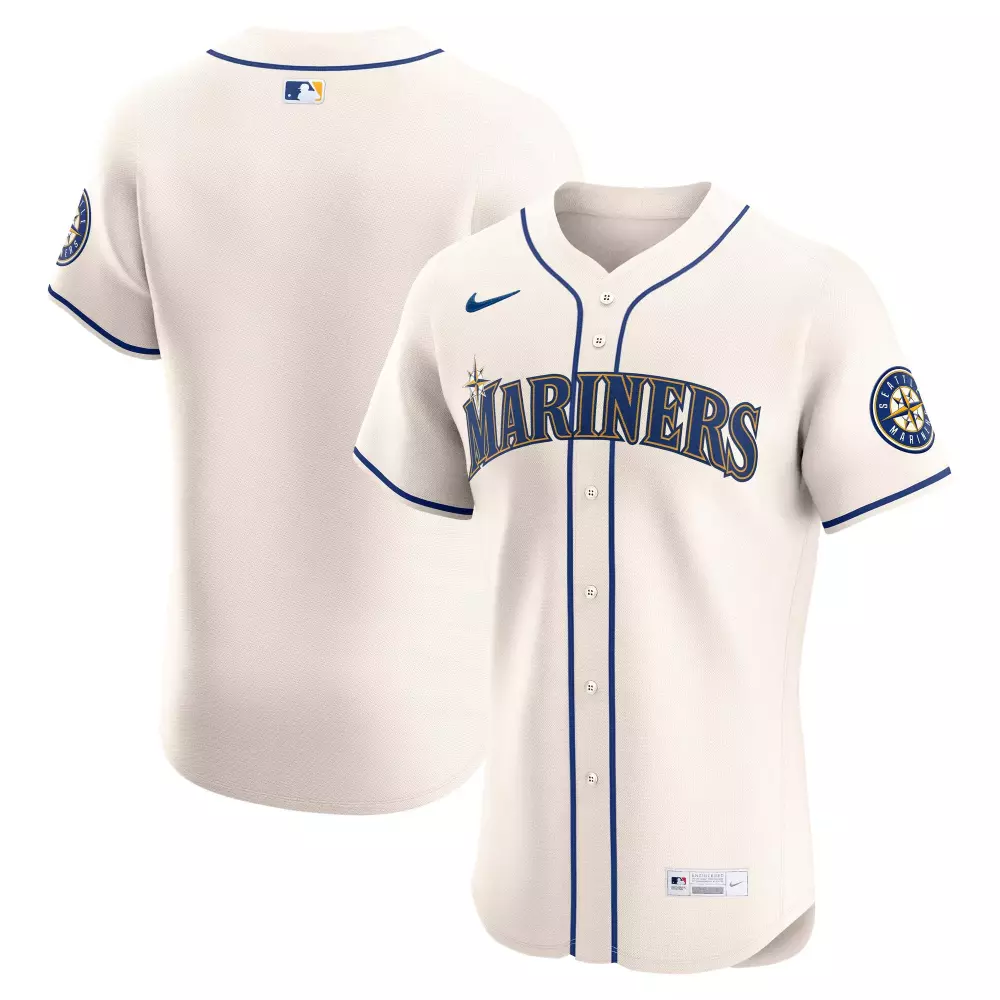 seattle mariners nike alternate elite jersey cream