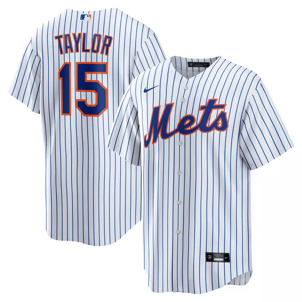tyrone taylor new york mets nike home replica jersey white