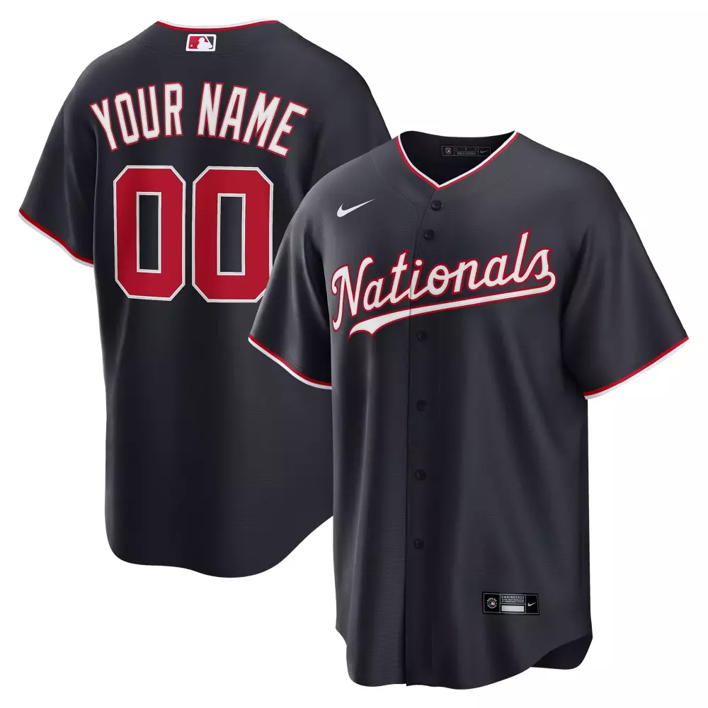 washington nationals nike home custom replica jersey white