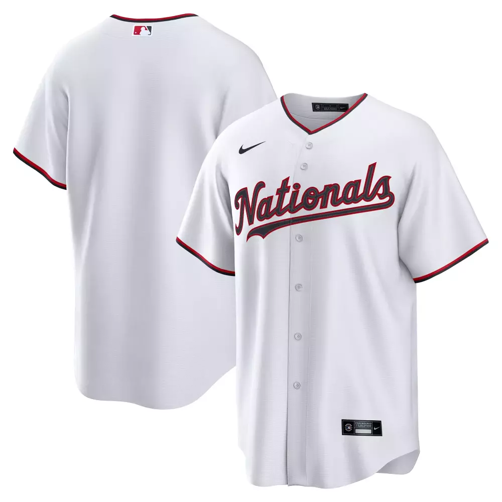 washington nationals nike home custom replica jersey white
