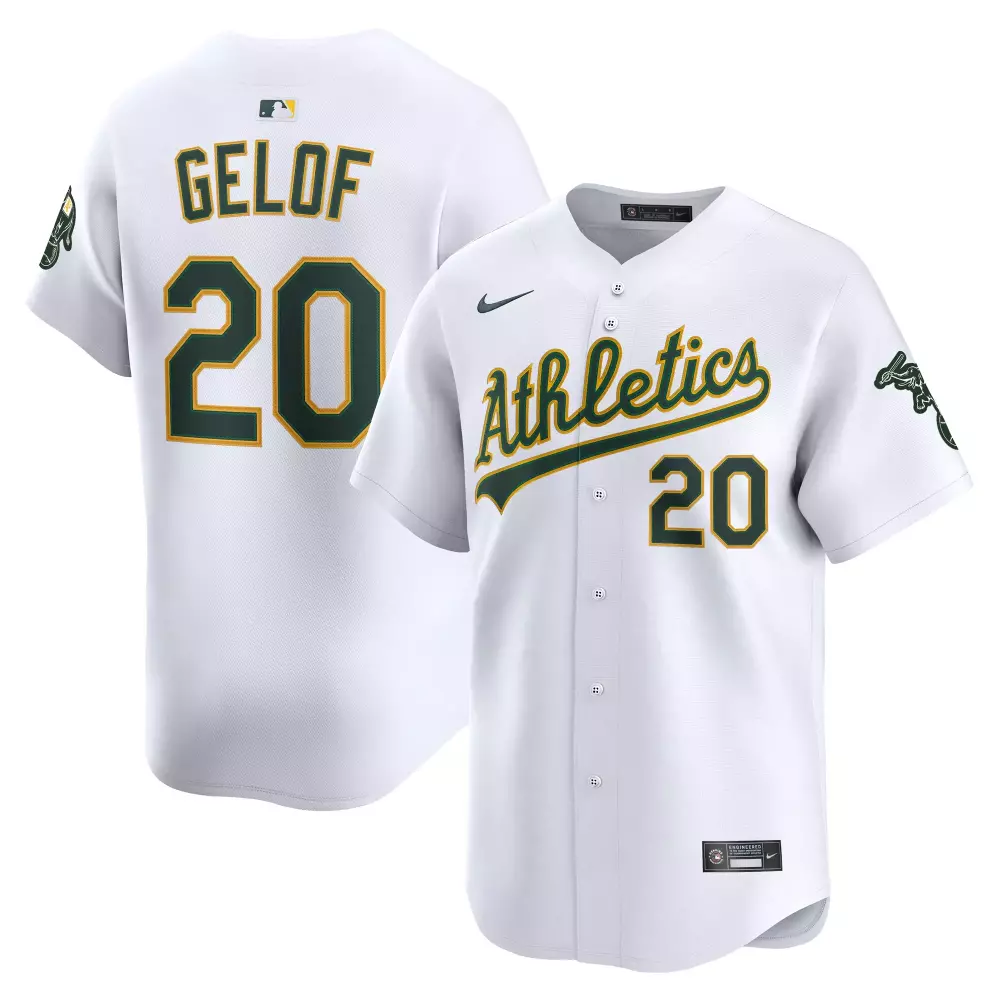 zack gelof athletics nike home limited player jersey white