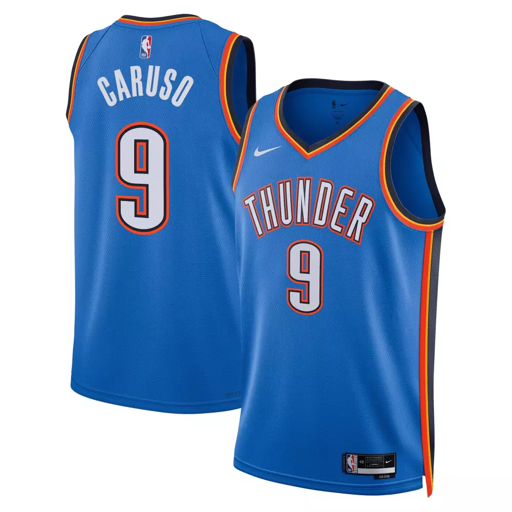 alex caruso oklahoma city thunder nike unisex swingman jersey icon edition blue