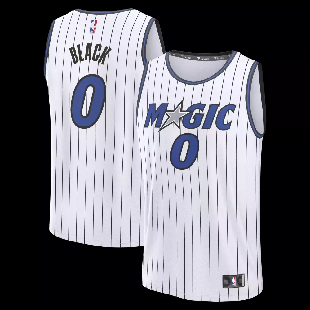 anthony black orlando magic fanatics fast break replica jersey white association edition