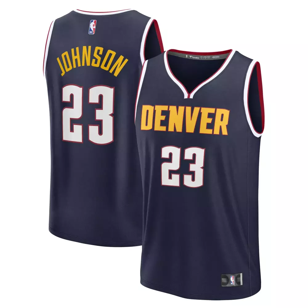 cameron johnson denver nuggets fanatics fast break replica jersey navy icon edition
