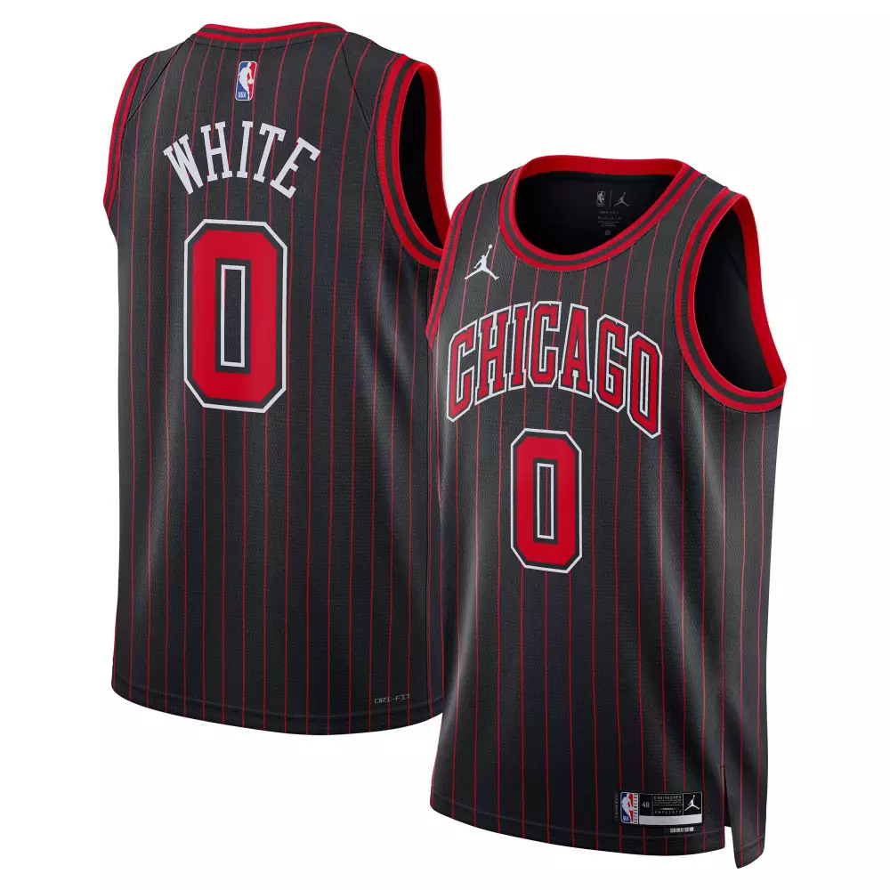 coby white chicago bulls jordan brand unisex swingman jersey statement edition black