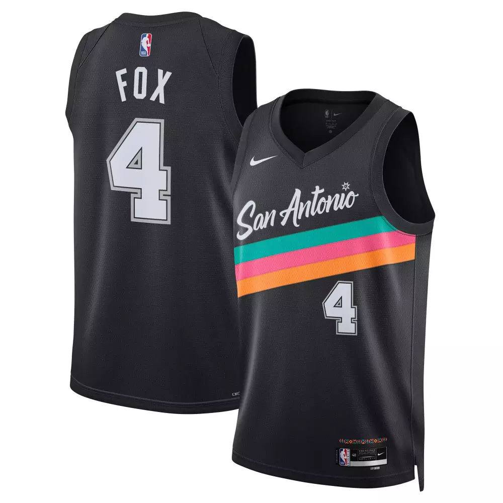 de aaron fox san antonio spurs fanatics fast break jersey statement edition silver