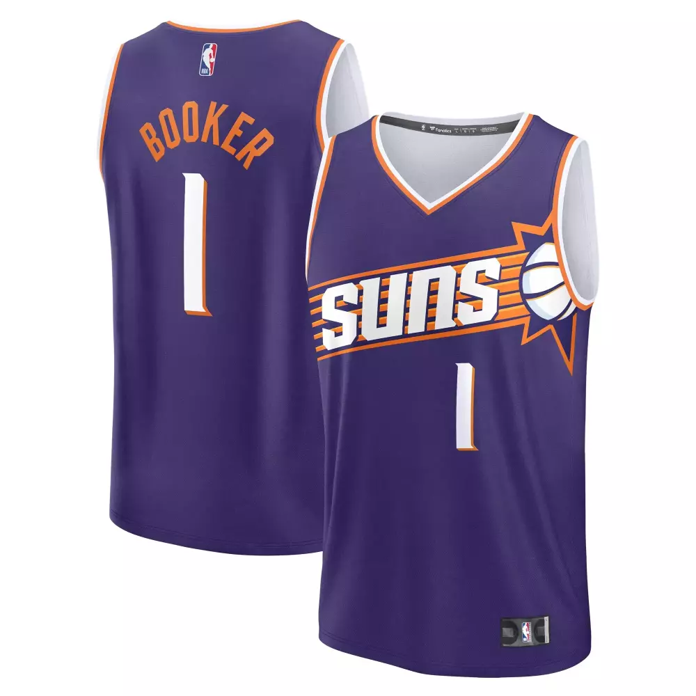 devin booker phoenix suns fanatics big tall fast break jersey icon edition purple