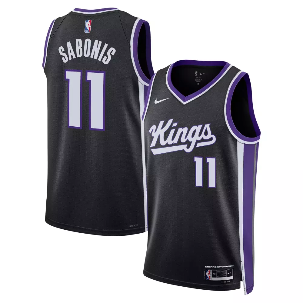 domantas sabonis sacramento kings nike unisex swingman player jersey icon edition black