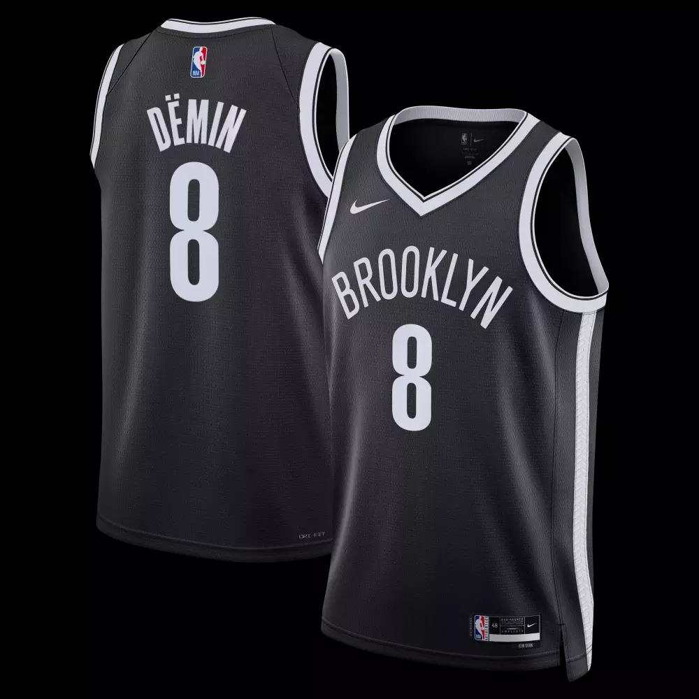 egor d min brooklyn nets nike unisex swingman jersey icon edition black