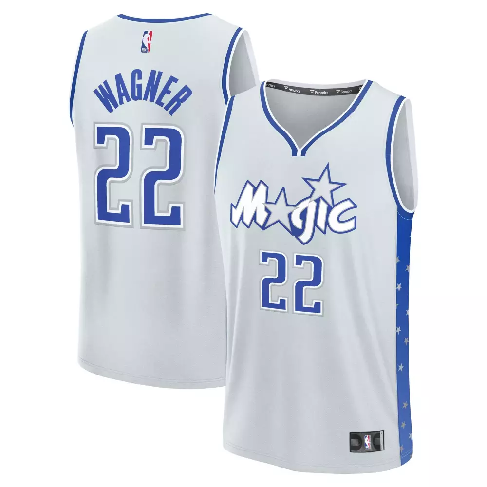 franz wagner orlando magic fanatics 2025 26 city edition fast break jersey silver