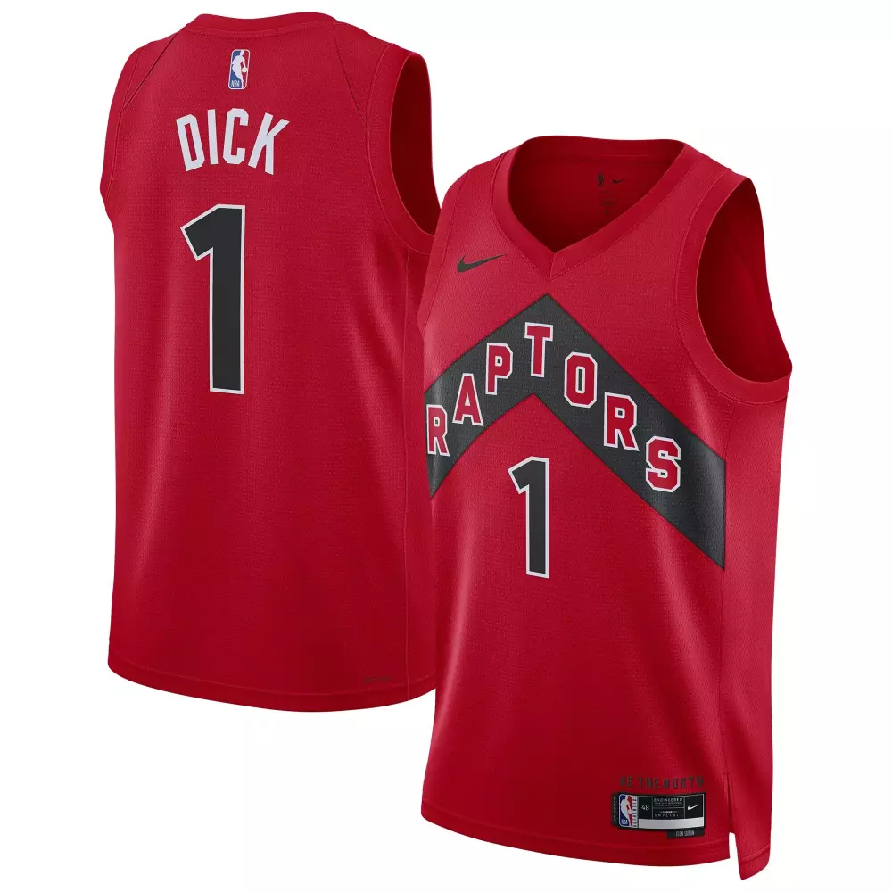 gradey dick toronto raptors nike unisex swingman player jersey icon edition red