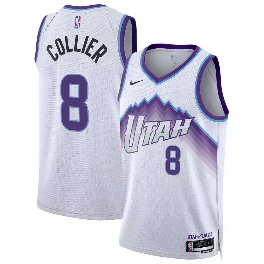 isaiah collier utah jazz nike unisex swingman jersey association edition white
