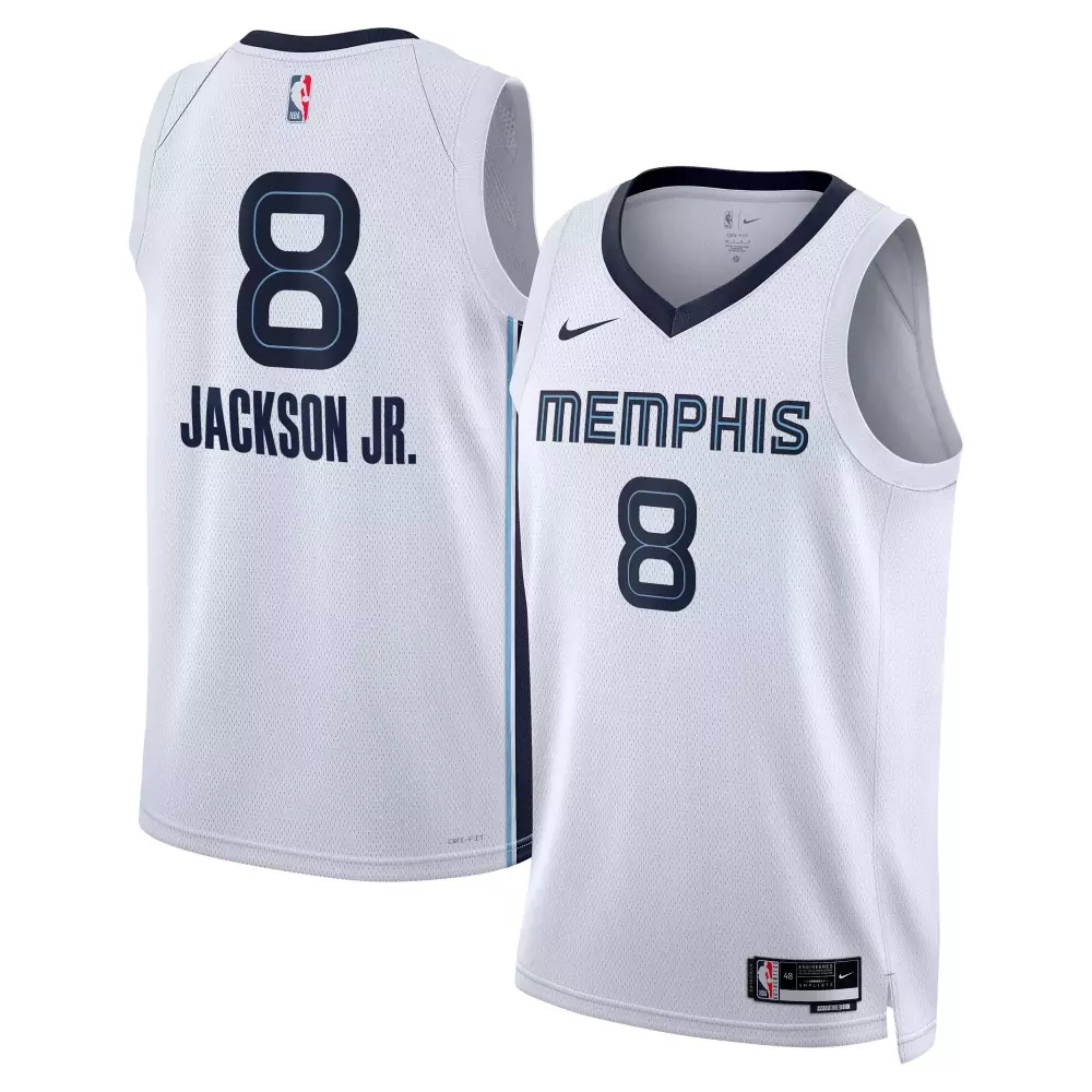 jaren jackson jr memphis grizzlies nike unisex swingman jersey white association edition