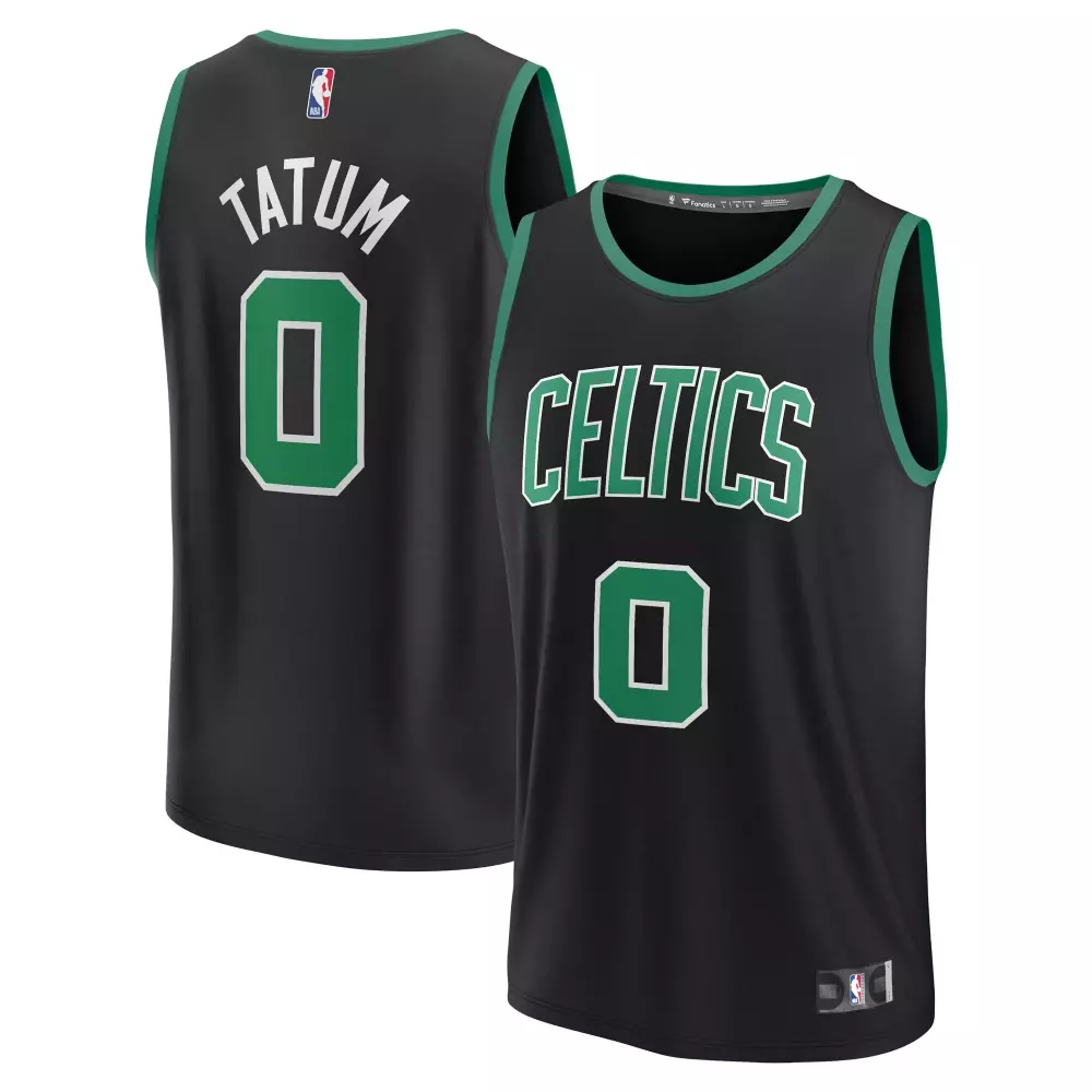 jayson tatum boston celtics fanatics fast break replica player jersey statement edition black