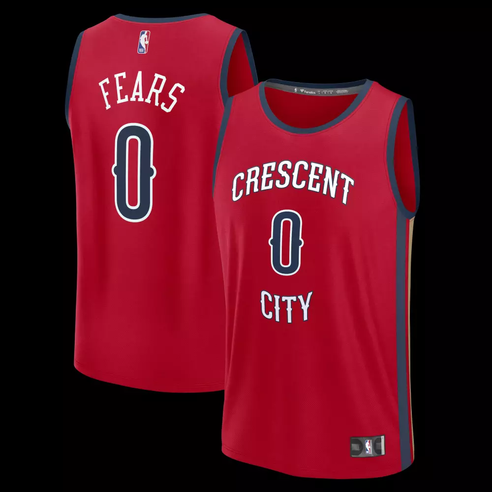 derik queen new orleans pelicans fanatics fast break replica jersey navy icon edition