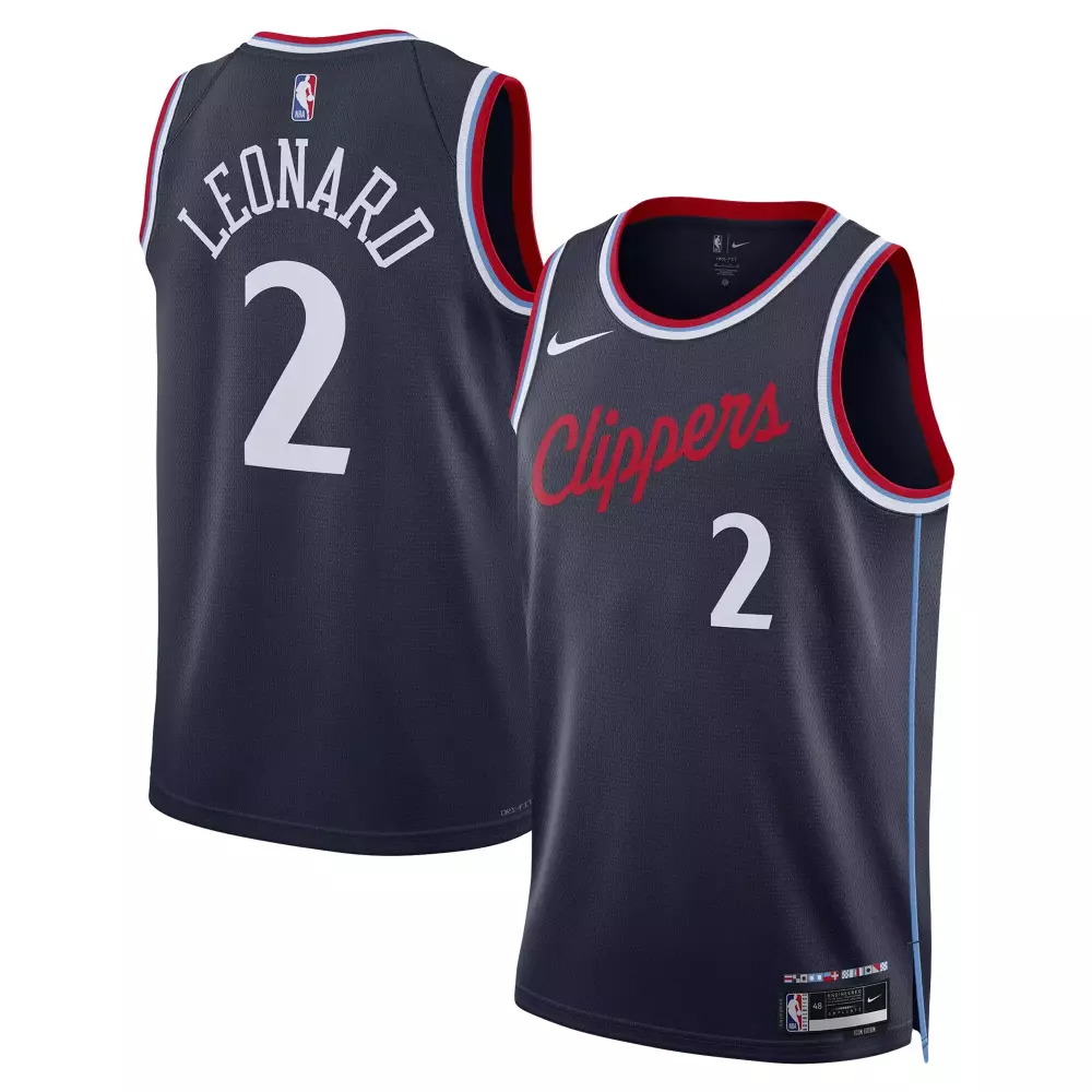 kawhi leonard la clippers nike unisex 2024 25 swingman jersey navy icon edition
