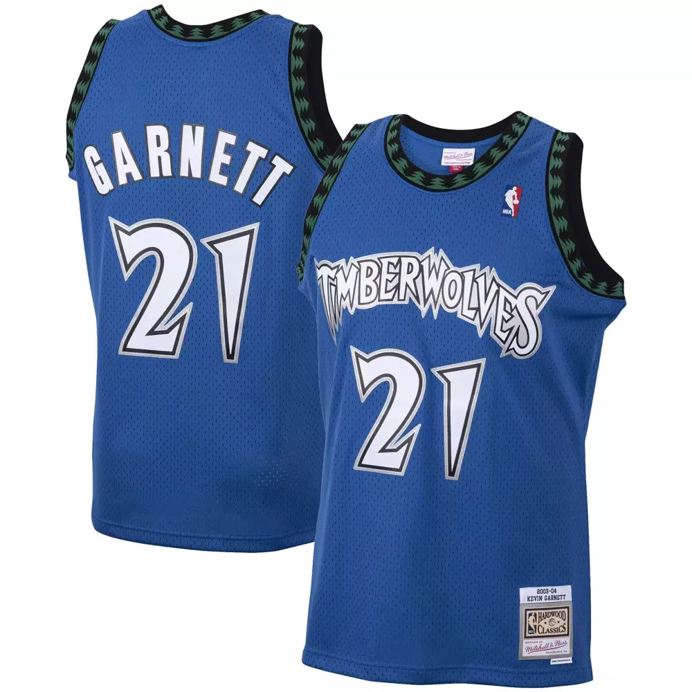 kevin garnett minnesota timberwolves mitchell ness big tall 2003 04 hardwood classics swingman jersey blue
