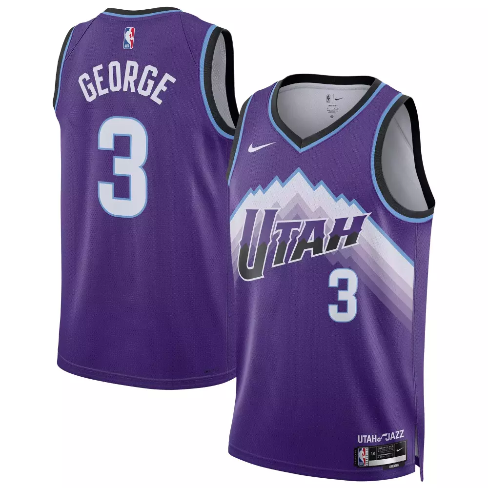 keyonte george utah jazz nike unisex swingman jersey icon edition purple