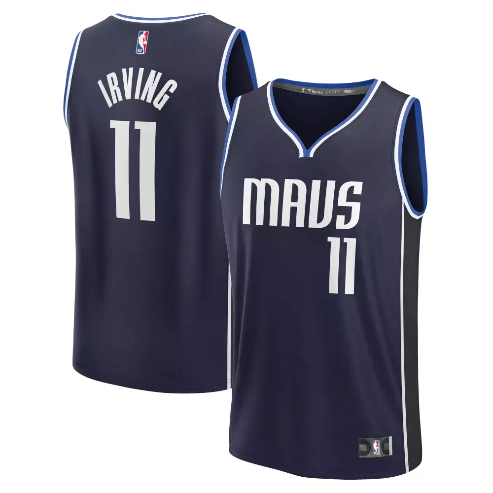 kyrie irving dallas mavericks fanatics fast break replica player jersey statement edition navy
