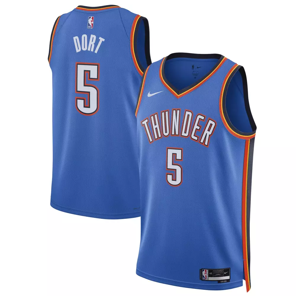 luguentz dort oklahoma city thunder nike unisex swingman player jersey icon edition blue