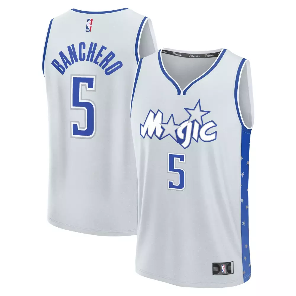 paolo banchero orlando magic fanatics 2025 26 city edition fast break jersey silver