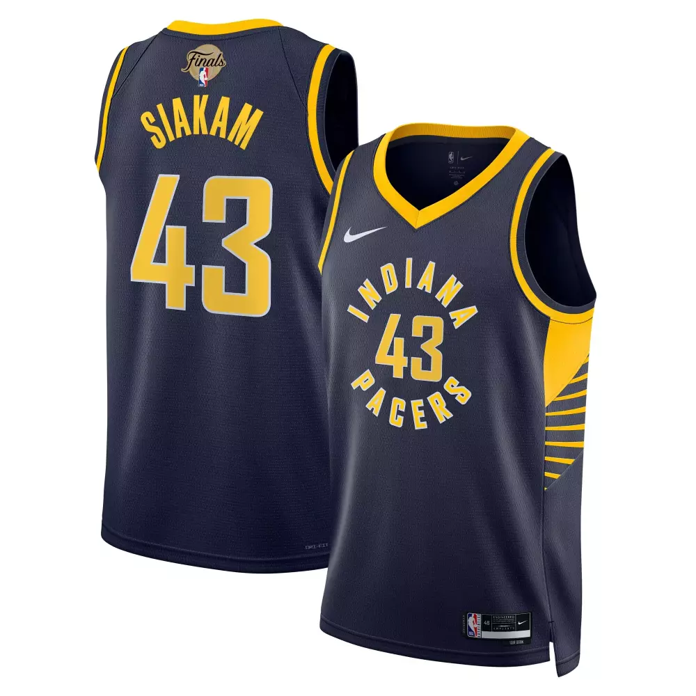 pascal siakam indiana pacers nike unisex 2025 nba finals swingman jersey icon edition navy