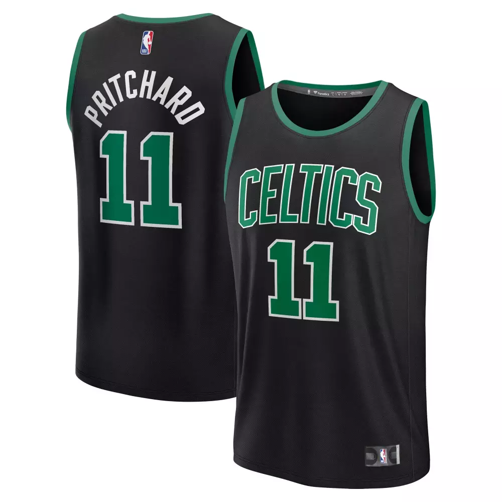 payton pritchard boston celtics fanatics fast break replica player jersey statement edition black