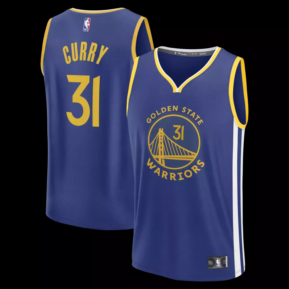 seth curry golden state warriors fanatics fast break replica jersey blue icon edition
