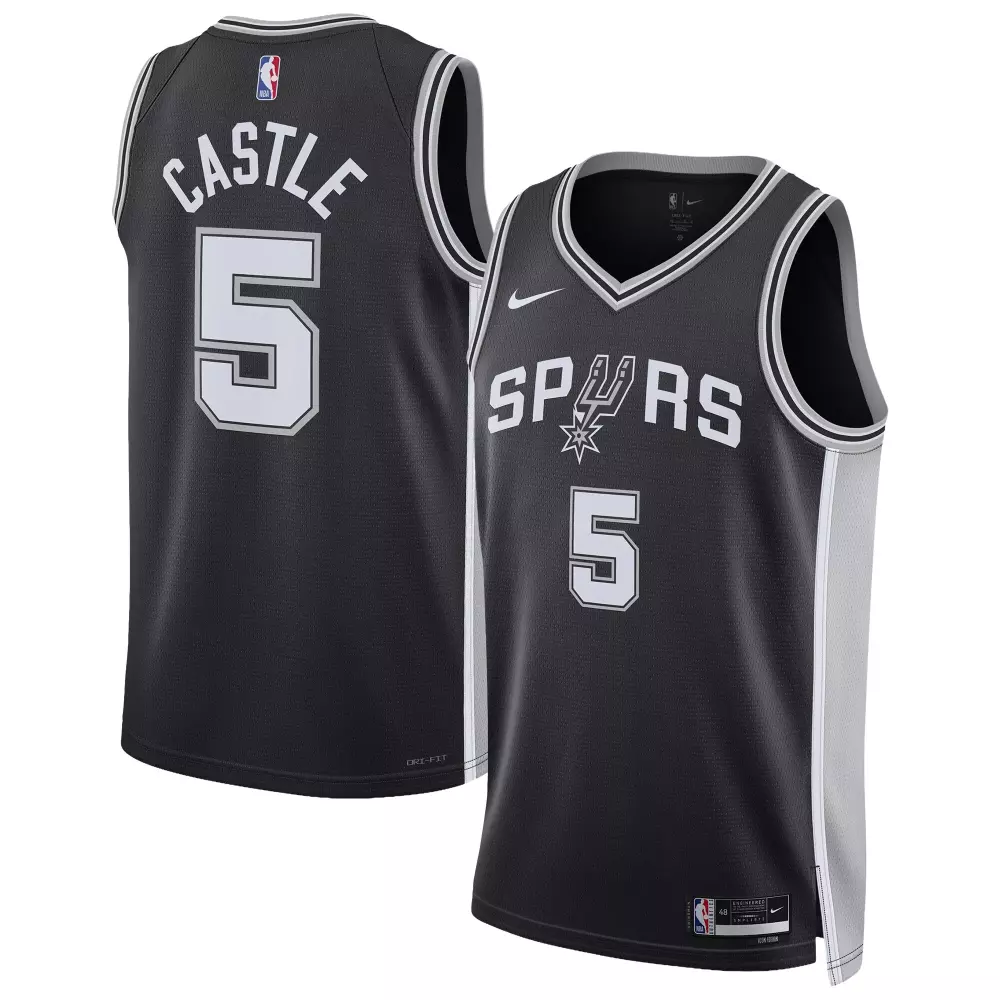 stephon castle san antonio spurs nike unisex swingman jersey icon edition black