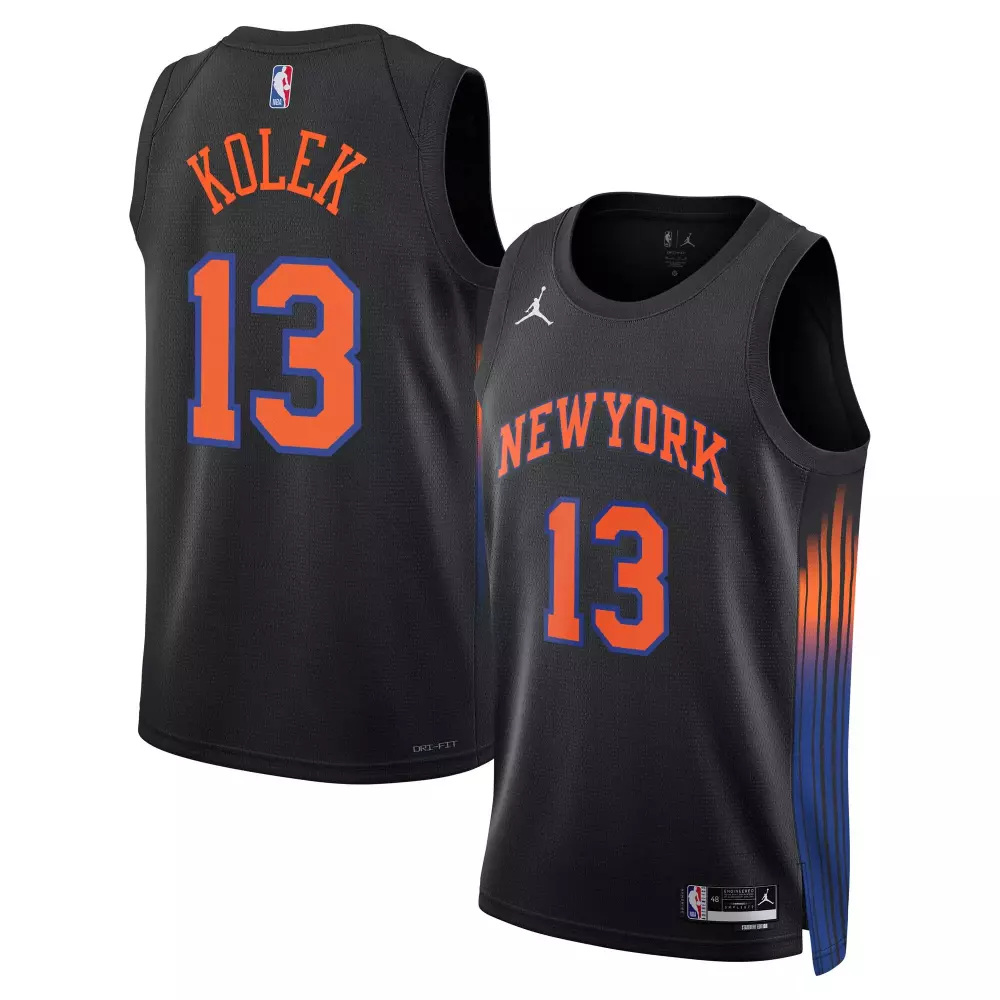 tyler kolek new york knicks jordan brand unisex swingman jersey statement edition black