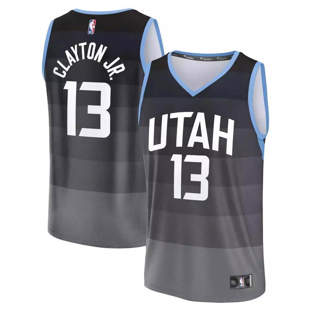 walter clayton jr utah jazz fanatics 2025 26 city edition fast break jersey black