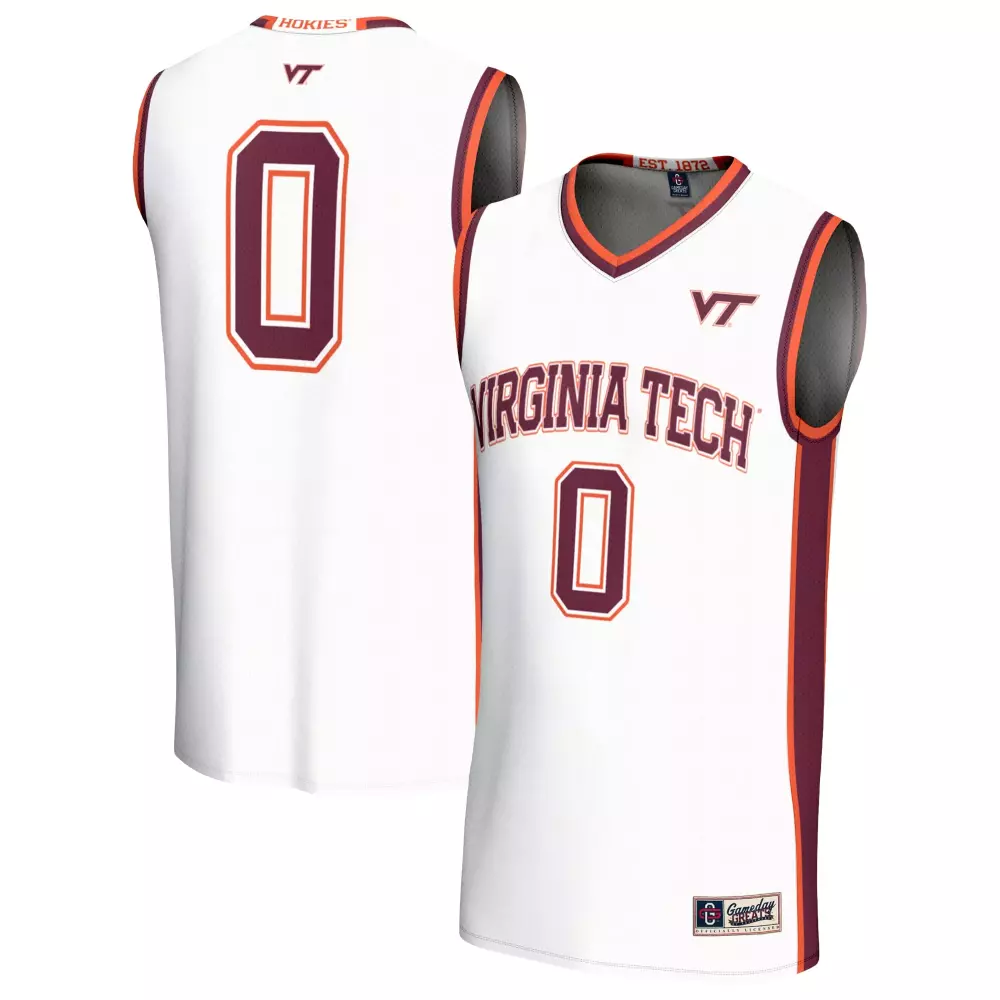 0 virginia tech hokies gameday greats unisex lightweight collegiate basketball fashion jersey black 1