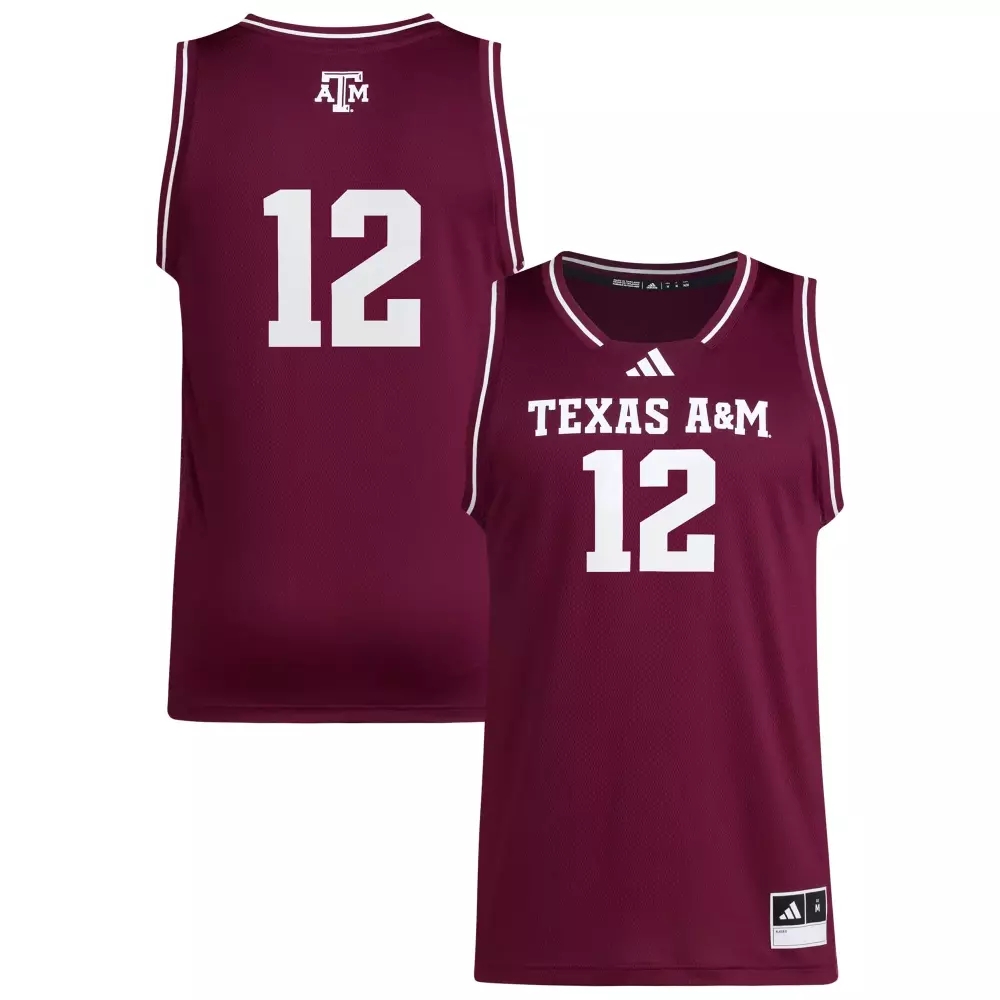 12 texas a m aggies adidas replica swingman jersey white 1