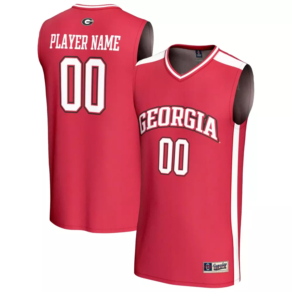 georgia bulldogs gameday greats unisex lightweight collegiate women s basketball nil pick a player fashion jersey red