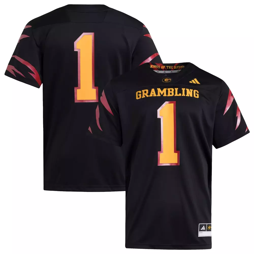 grambling tigers adidas premier strategy jersey black