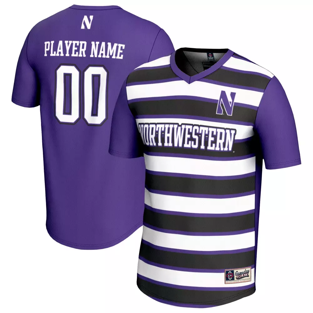 northwestern wildcats gameday greats unisex nil pick a player collegiate women s soccer lightweight fashion jersey purpl