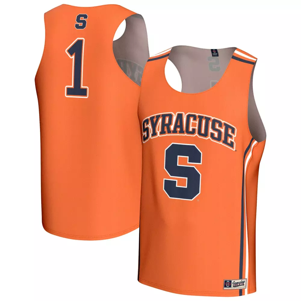 syracuse orange gameday greats unisex lightweight collegiate women s basketball nil pick a player fashion jersey orange 1