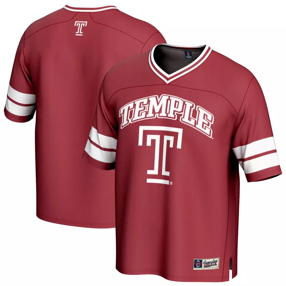 temple owls gameday greats football jersey red