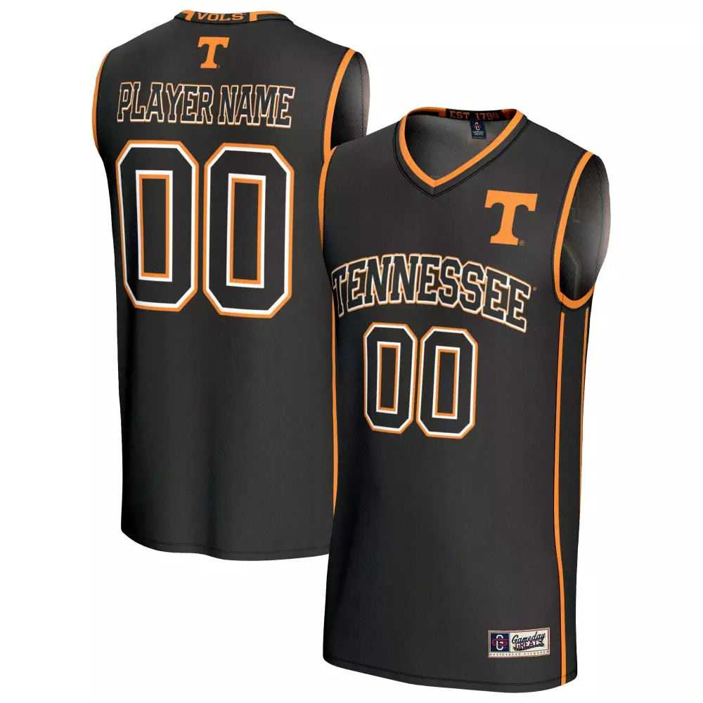 tennessee volunteers gameday greats unisex lightweight collegiate men s basketball nil pick a player fashion jersey blac