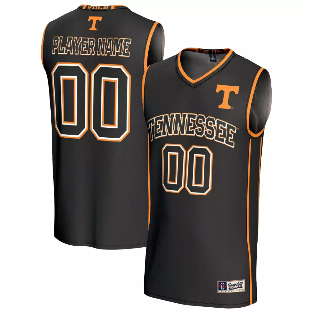 tennessee volunteers gameday greats unisex lightweight collegiate men s basketball nil pick a player fashion jersey blac