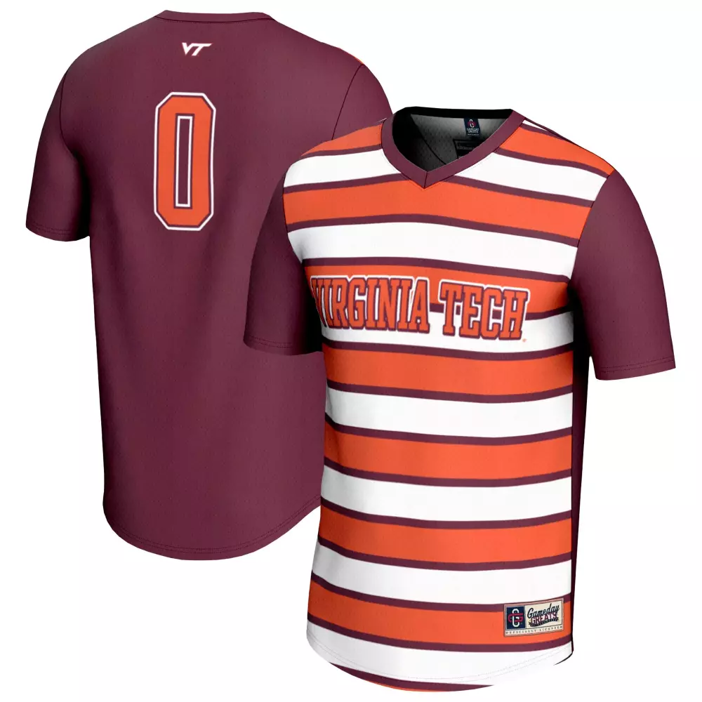 virginia tech hokies gameday greats unisex lightweight collegiate 0 soccer fashion jersey maroon