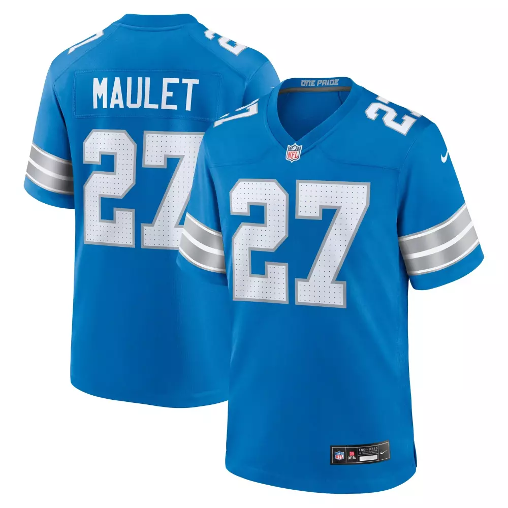 arthur maulet detroit lions nike team game jersey blue