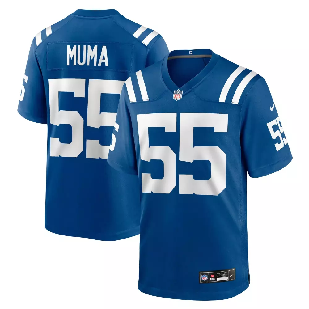 chad muma indianapolis colts nike team game jersey royal