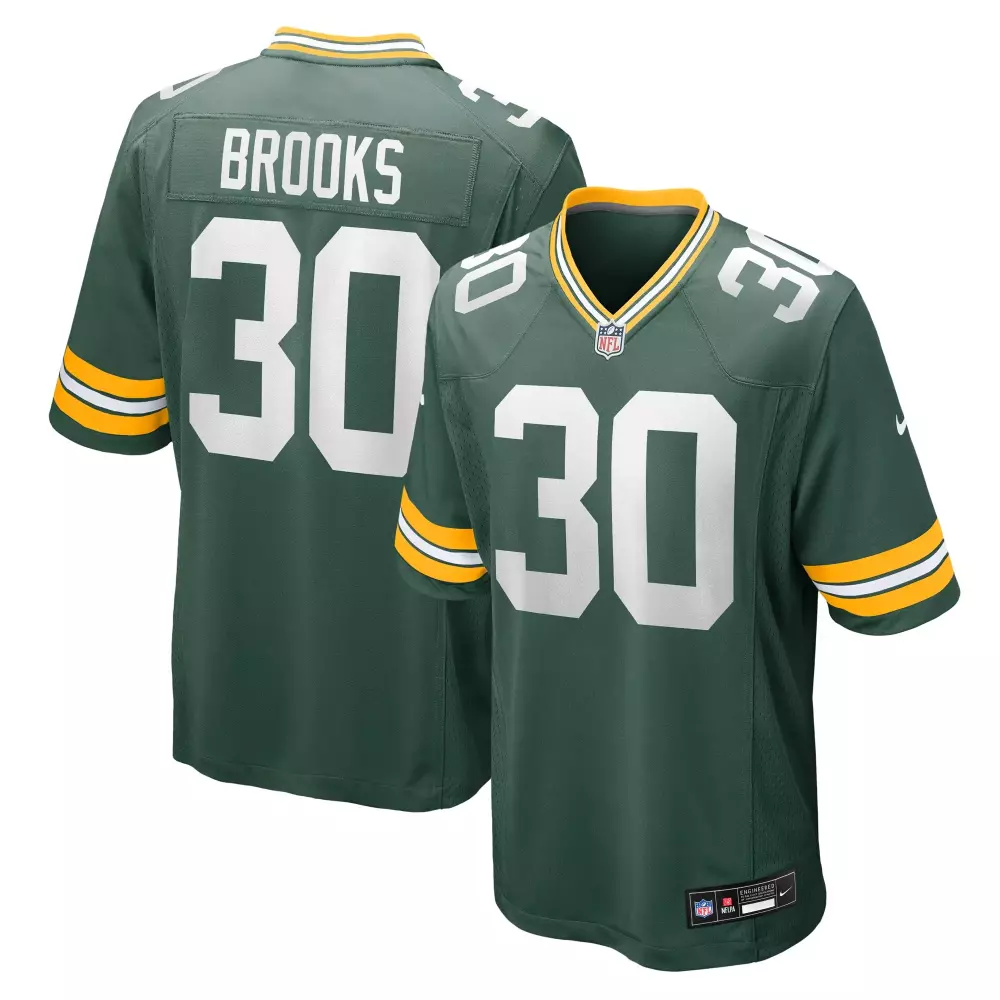 aaron banks green bay packers nike team game jersey green
