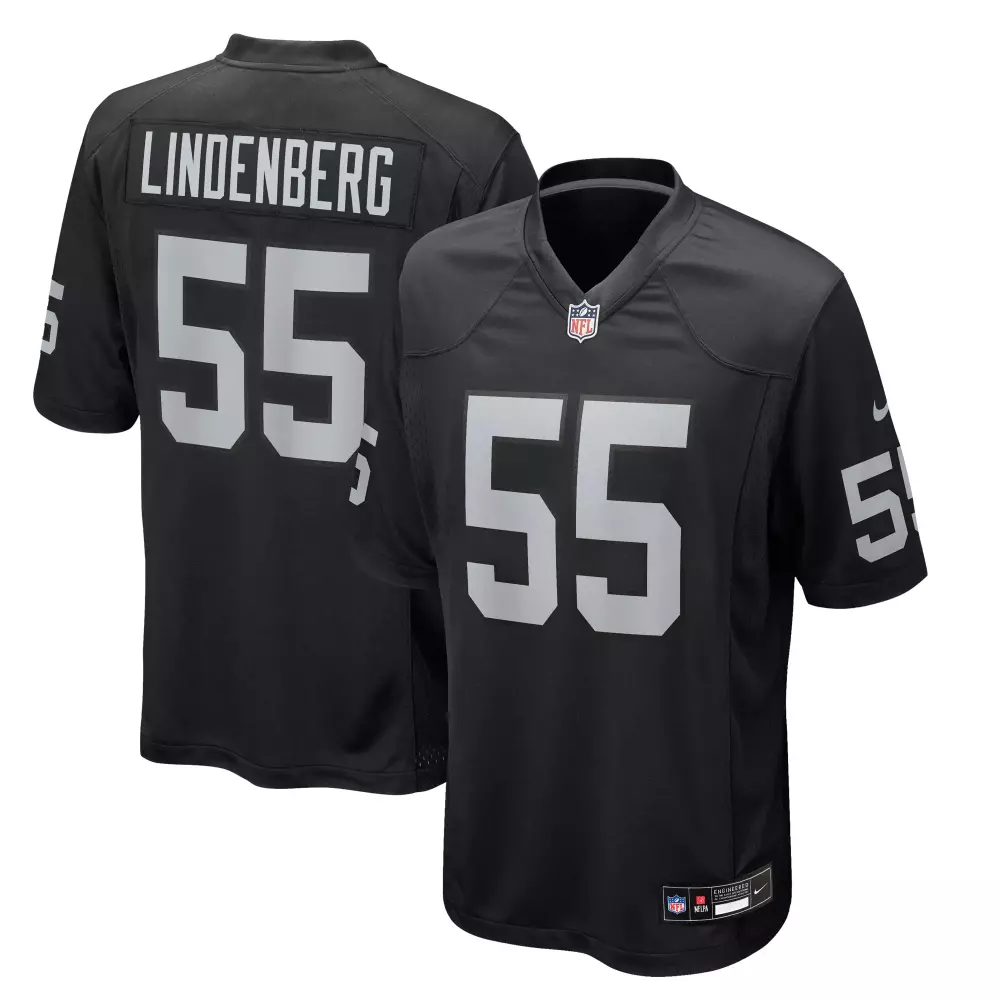 cody lindenberg las vegas raiders nike team game jersey black